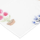 Elegantes Country Potted Blume Wasserfarbmuster Tischdecke (Schrägansicht)