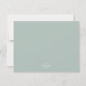 Elegantes Country succulent Wedding RSVP Karte (Rückseite)