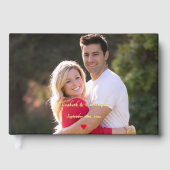 Elegantes Couple Foto Hochzeiten Jubiläum Keepake Gästebuch (Vorderseite)