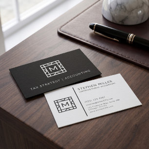 Elegantes CPA-Finanzberatungsdesign Visitenkarte