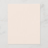 Elegantes Crab Feast Watercolor Blue Crabs, Seashe Flyer (Hinten)