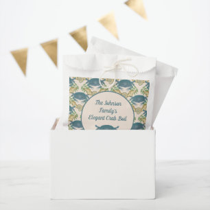 Elegantes Crab Feast Watercolor Blue Crabs, Seashe Geschenktütchen