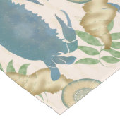 Elegantes Crab Feast Watercolor Blue Crabs, Seashe Großer Tischläufer (Ecke)