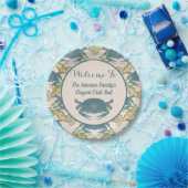 Elegantes Crab Feast Watercolor Blue Crabs, Seashe Pappteller (Party)