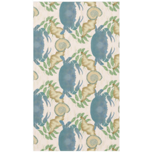 Elegantes Crab Feast Watercolor Blue Crabs, Seashe Tischdecke