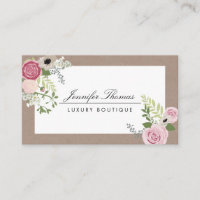Elegantes Craft Floral Motif Luxuriöse Boutique