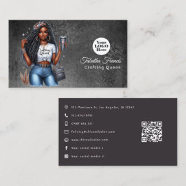 Elegantes Crafting Queen Design Visitenkarte