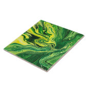 Elegantes Crazy Agate 5 - Grün Gelb Fliese (Seite)