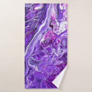 Elegantes Crazy Lace Agate 7 - Ultra Violet Lila Badehandtuch