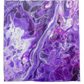 Elegantes Crazy Lace Agate 7 - Ultra Violet Lila Duschvorhang (Vorderseite)