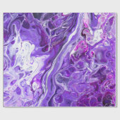 Elegantes Crazy Lace Agate 7 - Ultra Violet Lila Geschenkpapier (Flach)