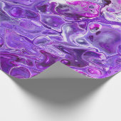 Elegantes Crazy Lace Agate 7 - Ultra Violet Lila Geschenkpapier (Ecke)