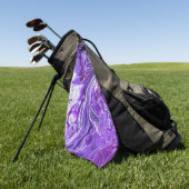 Elegantes Crazy Lace Agate 7 - Ultra Violet Lila Golfhandtuch (Gras)