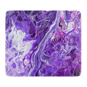Elegantes Crazy Lace Agate 7 - Ultra Violet Lila Schneidebrett