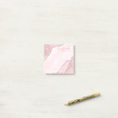 Elegantes Cream Blush Pink Agate Geode Business Post-it Klebezettel (Auf Schreibtisch)