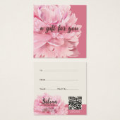 Elegantes Cream Blush Pink Floral Makeup Studio (Vorne & Hinten)