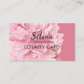 Elegantes Cream Blush Pink Floral Makeup Studio Treuekarte (Vorderseite)