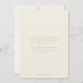 Elegantes Cream Scripture Cross Feiertagskarte (Rückseite)