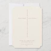 Elegantes Cream Scripture Cross Foto Feiertagskarte (Vorderseite)