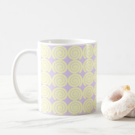 Elegantes Cream Swirl Muster Kaffeetasse