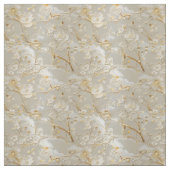 Elegantes cremefarbenes Blumencloisonné Stoff (Muster)