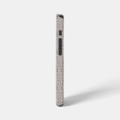 Elegantes cremefarbenes Faux-Diamant-Strickmuster iPhone Hülle (Linke Seite)