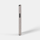 Elegantes cremefarbenes Faux-Diamant-Strickmuster iPhone Hülle (Rechte Seite)