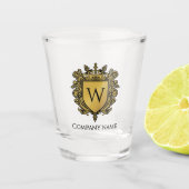 Elegantes Crest Shotglas Schnapsglas (Vorderseite)