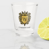 Elegantes Crest Shotglas Schnapsglas