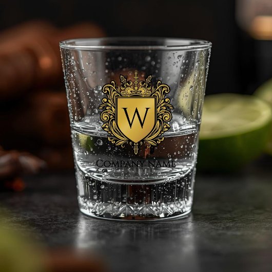 Elegantes Crest Shotglas Schnapsglas