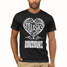 Elegantes Crolled Heart für Bouzouki Liebhaber