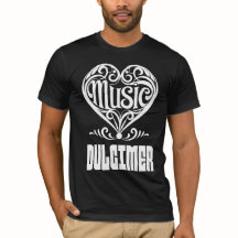 Elegantes Crolled Heart für Dulcimer Liebhaber
