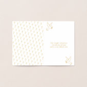 Elegantes Cross Beileid Folienkarte (Innenseite)