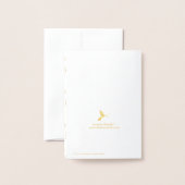 Elegantes Cross Beileid Folienkarte (Rückseite mit Umschlag)