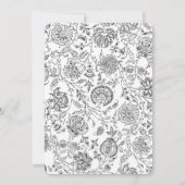 Elegantes Cross Christening Einladungen (Rückseite)