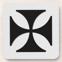 Elegantes Cross Pattee Black, Light Gray