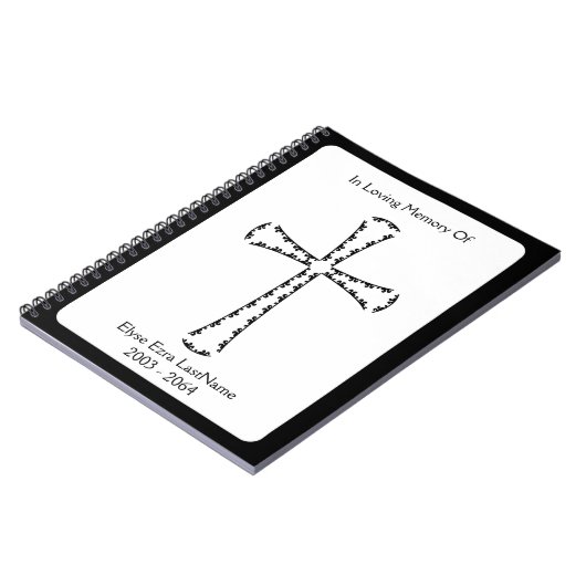 elegantes Crossbeerbuch Notizblock (Linke Seite)