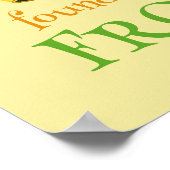 Elegantes Crown Princess Frog Brautparty Willkomme Poster (Ecke)