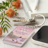 Elegantes Custom Beach House Schlüsselanhänger (Vorderseite rechts)