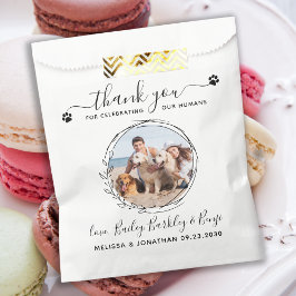 Elegantes Custom Dog Foto Vielen Dank Haustier Hoc Geschenktütchen