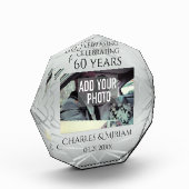 Elegantes Custom Foto 60. Hochzeit-Jubiläumsgesche (Links)