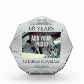 Elegantes Custom Foto 60. Hochzeit-Jubiläumsgesche (Vorderseite)