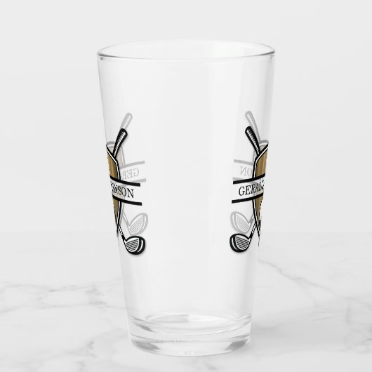 Elegantes Custom Golf Monogram Design Glas (Links)