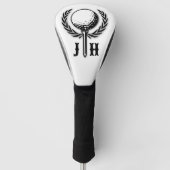 Elegantes Custom Golf Monogram Design Headcover (Vorderseite)