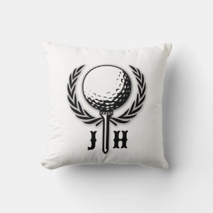 Elegantes Custom Golf Monogram Design Kissen