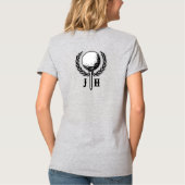 Elegantes Custom Golf Monogram Design T-Shirt (Rückseite)