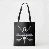 Elegantes Custom Golf Monogram Design Tasche (Vorderseite)
