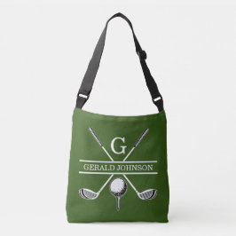 Elegantes Custom Golf Monogram Design Tragetaschen Mit Langen Trägern