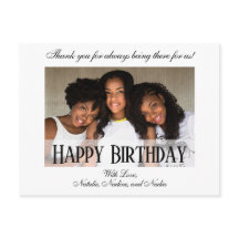 Elegantes Custom Happy Birthday Foto