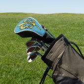 Elegantes Custom Lilie Golf Design Golf Headcover (In SItu)